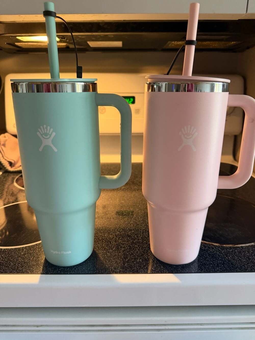 TWO (2) Hydro Flask 40 oz All Around Travel Tumbler with Handle

******STRAWS NO